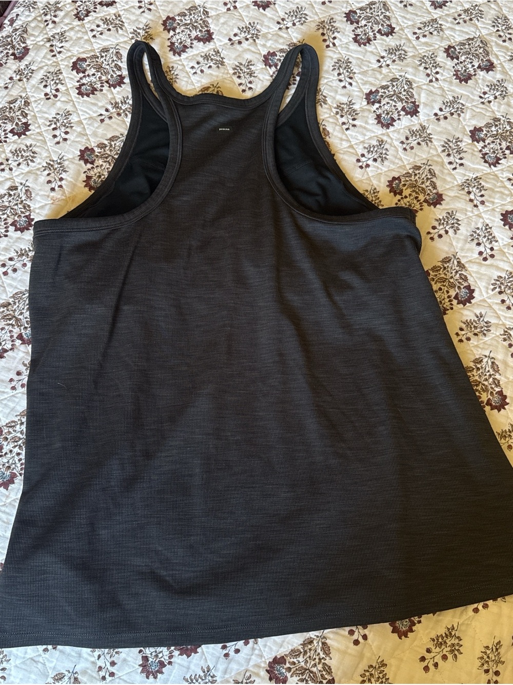 Black Racerback Tank Top - Picture 2 of 3